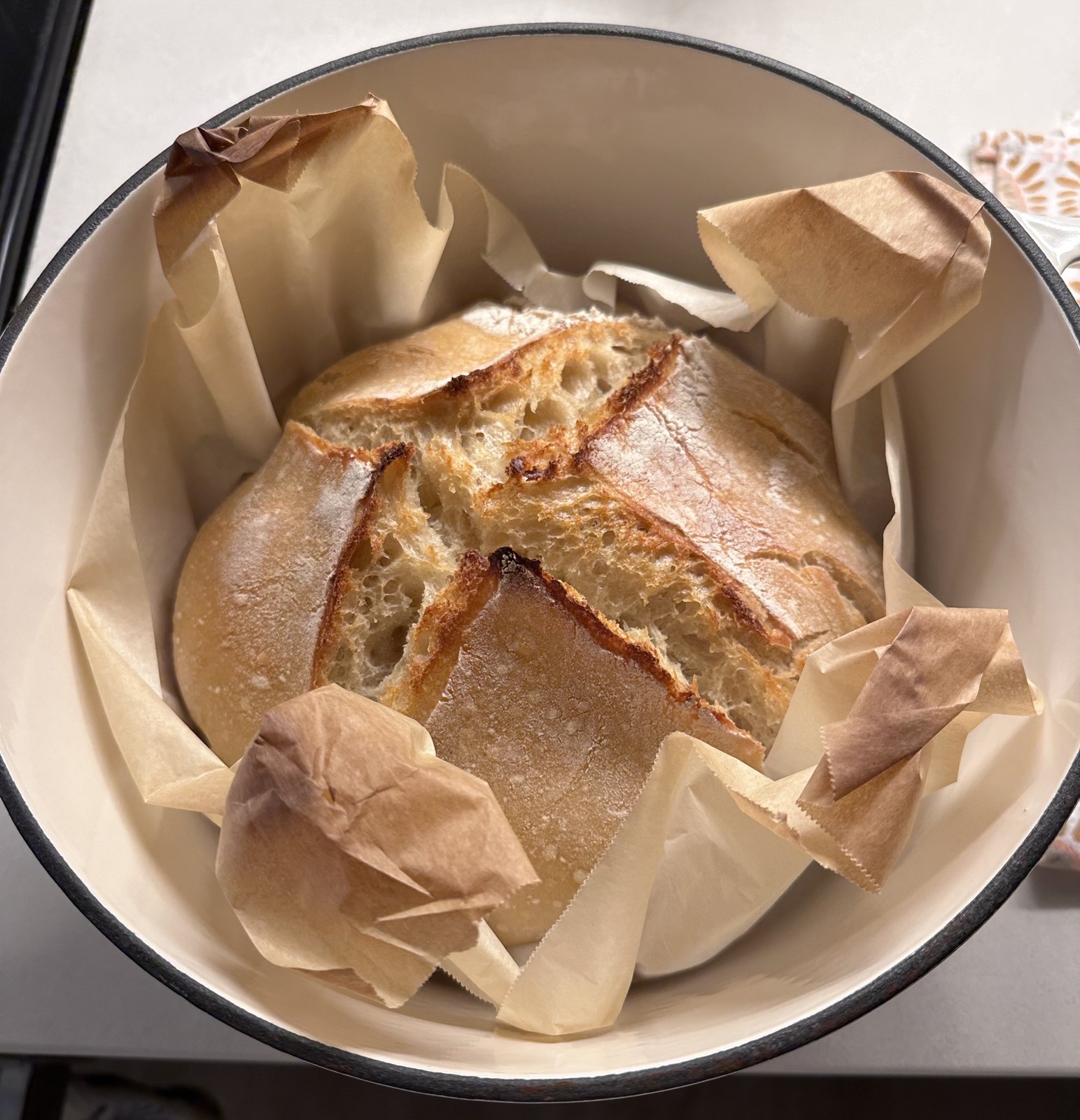 Sauerteigbrot aus dem Topf